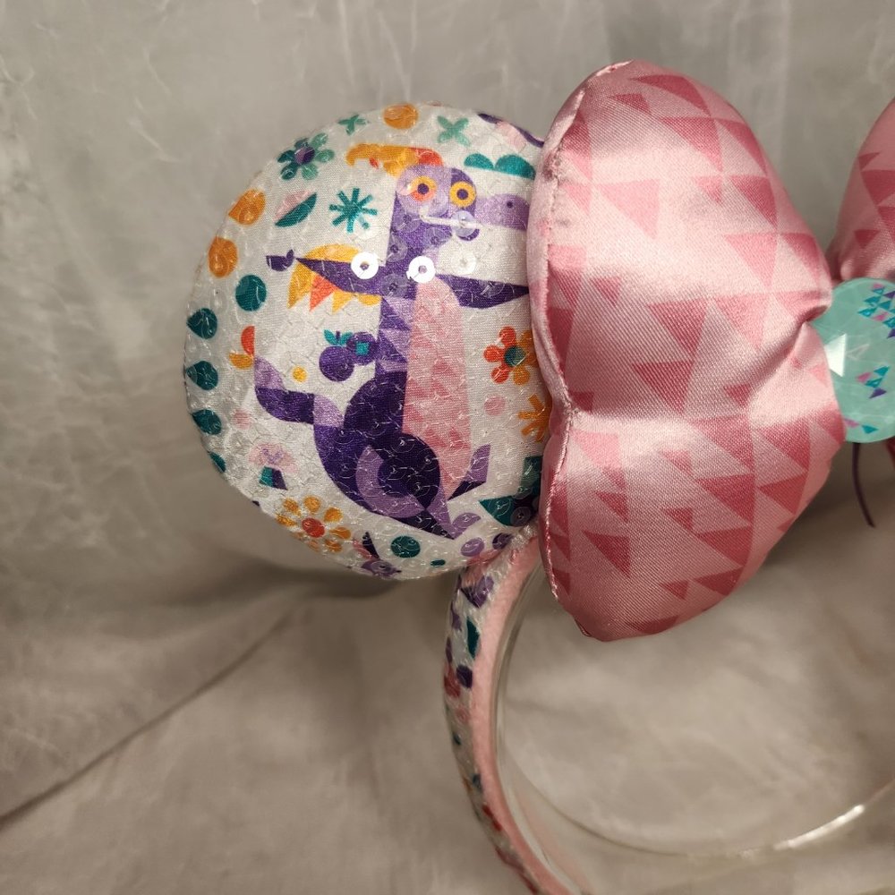 RARE 2017 Epcot's Flower and Garden Headband / Ears - Figment and Minnie - Picture 2 of 7